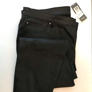 Eileen Fisher 20X Black Waxed ankle jeans, BNWT